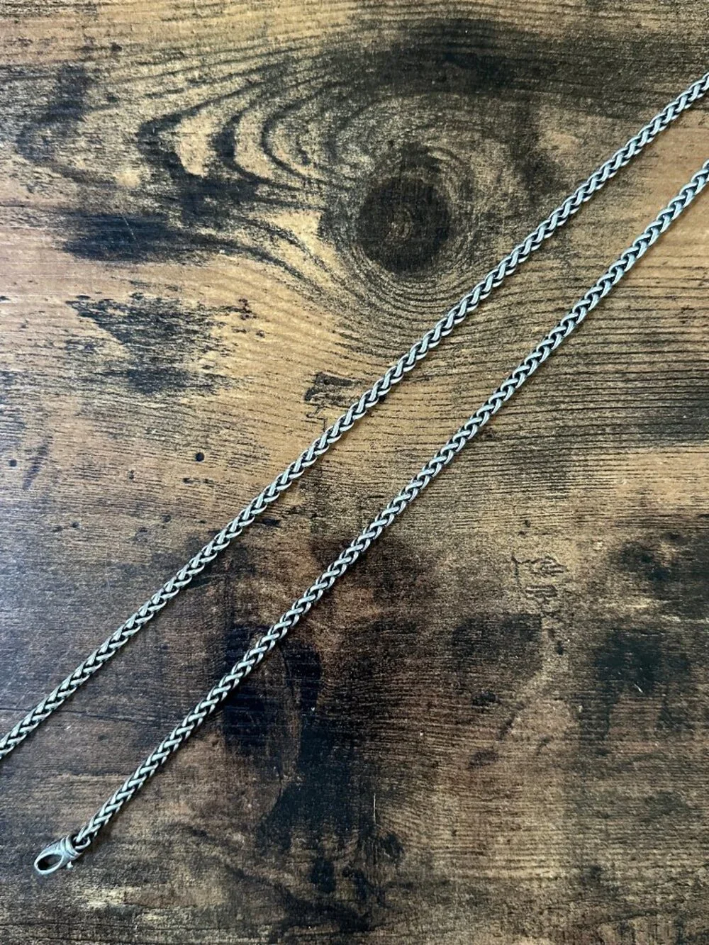 David Yurman Wheat Chain Necklace in Sterling Silver - 4mm - 24
